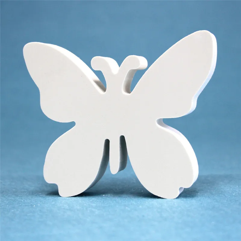 Butterfly Thicknes 12 мм Свадебные украшения деревянные буквы Английский алфавит DIY имя дизайн и одна Корона Форма милый дом любви семья - Цвет: Butterfly