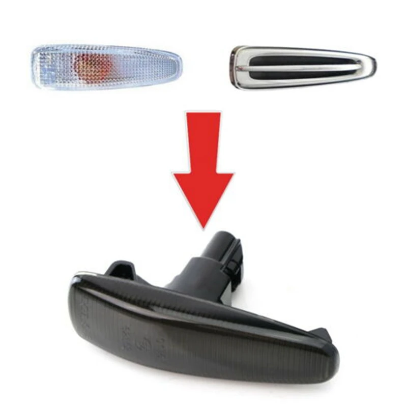 Дымчатые линзы Янтарный Полный светодиодный динамический передний Боковой