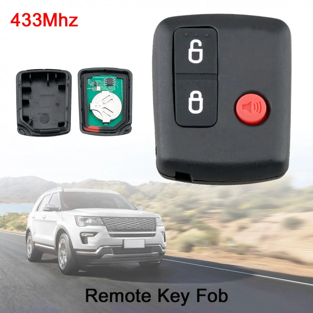 433 МГц 3 кнопки Замена дистанционного ключа автомобиля подходит для Ford/Territory SX XR6
