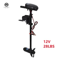 solarmarine 28 lbs 12v electric trolling motor 260w outboard boat engine transom mount inflatable fishing kayak propeller