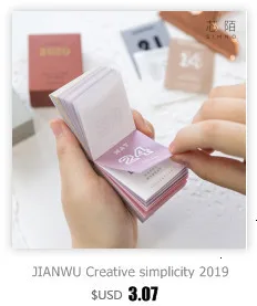 JIANWU, 1 шт., простой стиль,,, календари, настольный календарь, офисная работа, График обучения, милый, ежедневник, Канцтовары