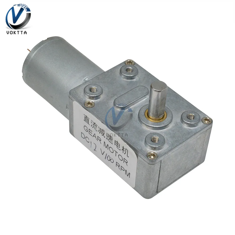 4632-370 DC мотор-редуктор 12V 100RPM Высокий крутящий момент низкоскоростной контроллер снижение электрический линейный привод двигателя для игрушек
