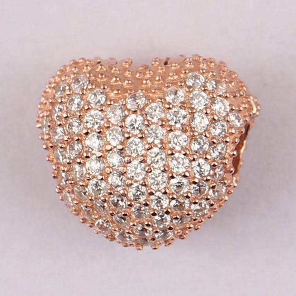 Ювелирные изделия из бисера S925 сделай сам зажимы с открытым моим сердцем