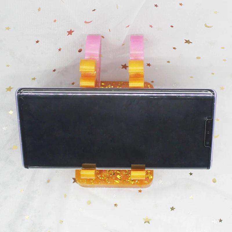 

Cellphone Bracket Crystal Epoxy Resin Mold Elk Mobile Phone DIY Silicone Mould