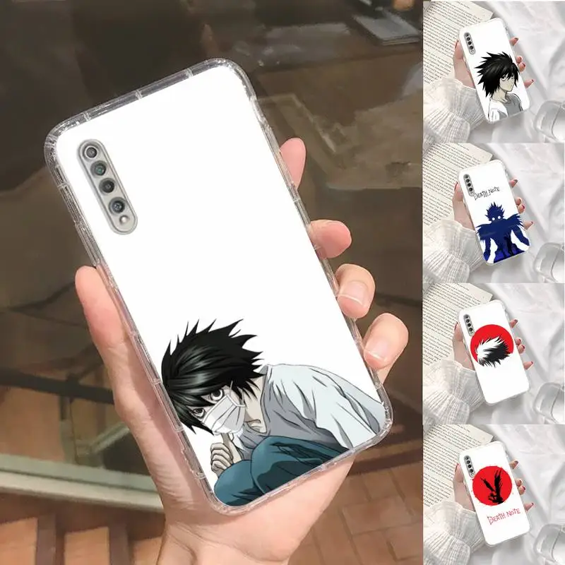

Death note Phone Case Transparent For Xiaomi Redmi note 3 9 7 4 8 8T 10 CC9E 11ULTRA T lite PLAY pro 4G 5G