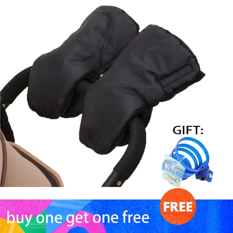 Детские Непромокаемые флисовые варежки на коляску с защитой от ветра|Аксессуары