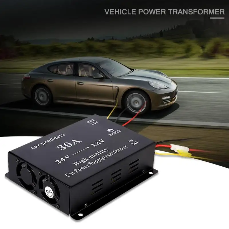 DC 24V в DC 12V автомобильный понижающий преобразователь 30A 360W понижающий регулятор мощности