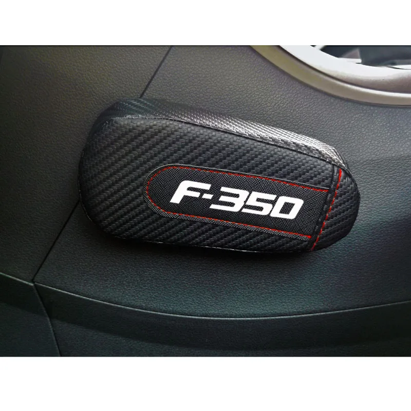 Для Ford F350 F 350 1pc углеродное волокно кожаная Автомобильная подушка для ног