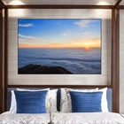 Картина на холсте с изображением восхода и пейзажа, настенные художественные Плакаты для гостиной, современные украшения для дома в спальню