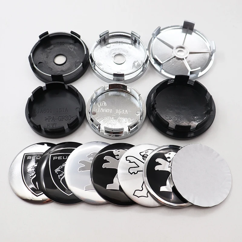4 шт. 56 мм 60 65 68 логотип автомобиля Эмблема колеса Центральная втулка колпачок