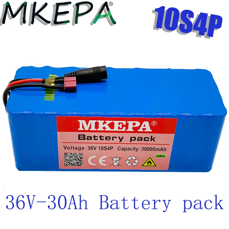 

10S4POriginal 36V батарея 30Ah батарея 1000W батарея высокой мощности 42V 30000mAh Электрический велосипед Ebike BMS