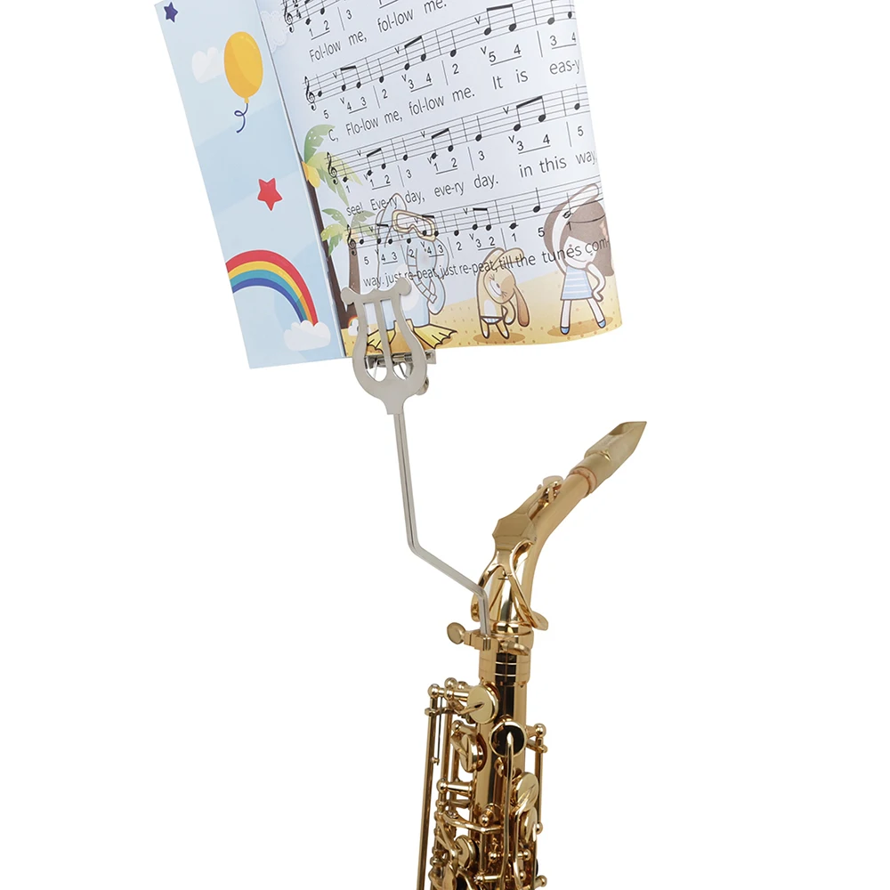 

Alto Saxophone Lyre Music Score Clip Portable Sax Marching Music Score Durable Fixing Bracket Use To Woodwind Lnstrument Parts