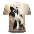Футболки с изображением собак, Мужская футболка одежда, топы с изображением животных, летняя уличная рубашка