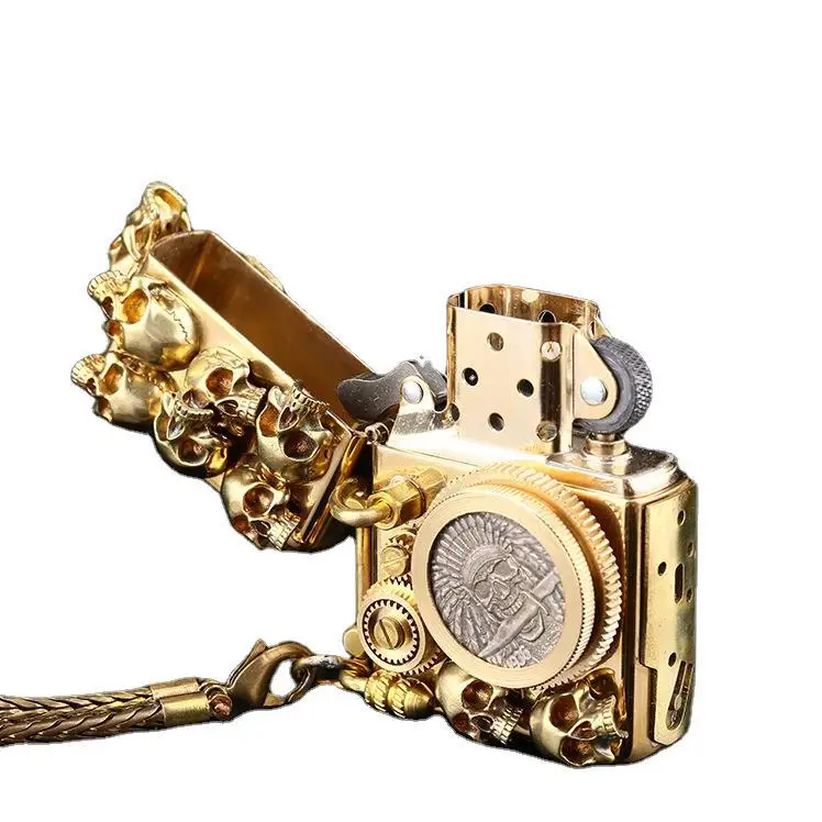 

DIY Handmade Brass skeleton gear linkage to make the old style wipe wheel kerosene lighter