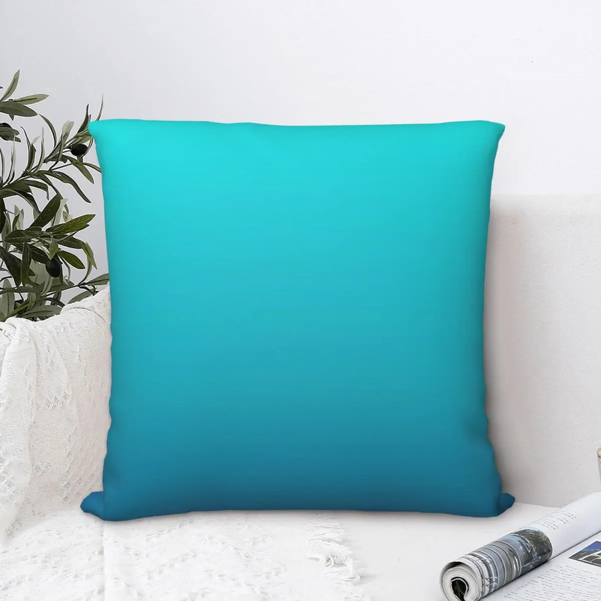 

Summer Beach Chic Square Pillowcase Cushion Cover Creative Zip Home Decorative Polyester Throw Pillow Case Room Simple 45*45cm
