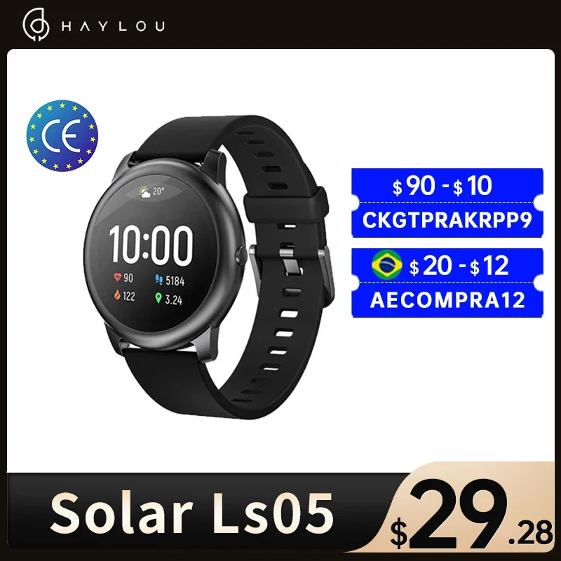 Смарт часы Haylou Solar LS05 женские цифровые мужские водонепроницаемые для Android iOS