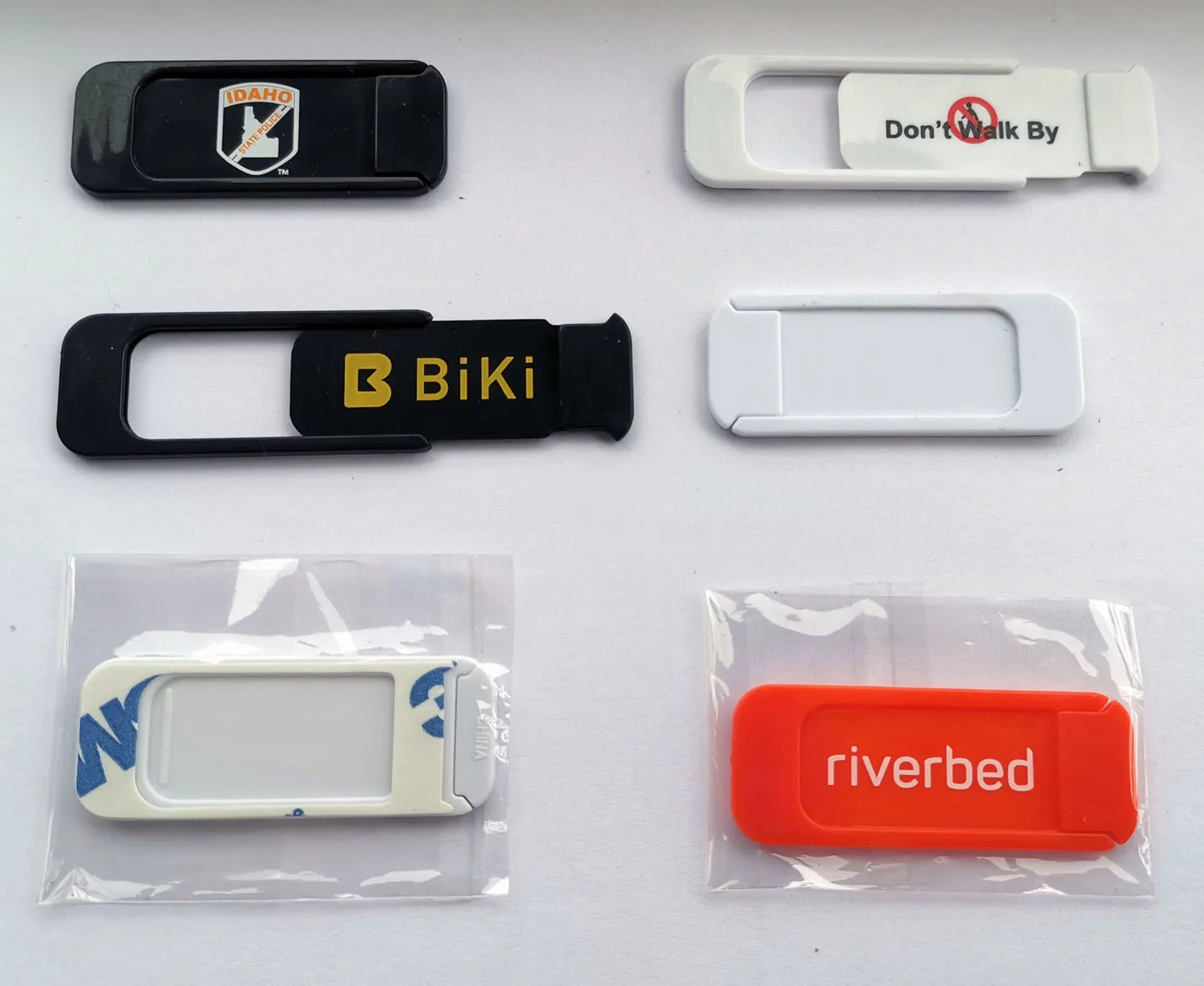 

20pcs 2020 Custom Logo Promotion Gift Printed Laptop Privacy Slider Webcam Camera blocked Cover For Phone Macbook Tablets iPad