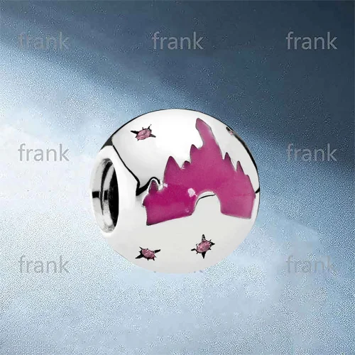 

797916CZ Pink Castle Charm
