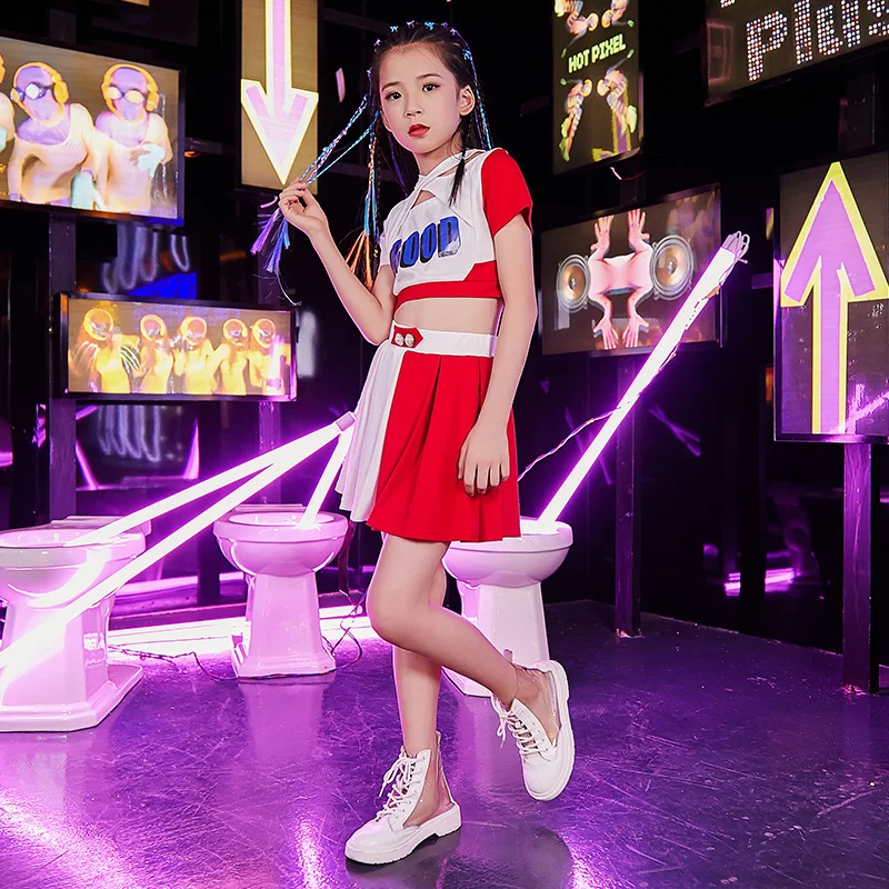 Новый костюм для джазовых танцев девочек детский подиумный показ одежда сцены