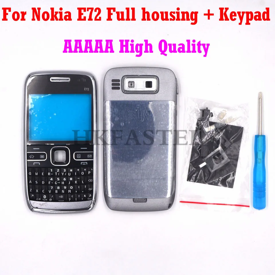 Для Nokia E72 новый полный мобильный телефон корпус чехол + английская клавиатура