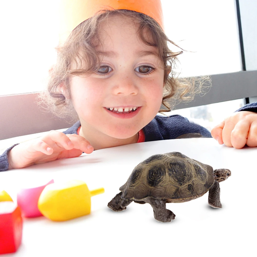 

3.4inch Giant Tortoise Wild Life Animal Toy Turtle Figure 14601 #W0