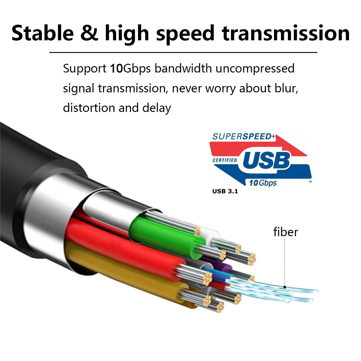 Кабель USB 3 1 Type C-USB C Gen2 AOC быстрая передача 10 Гбит/с | Компьютеры и офис