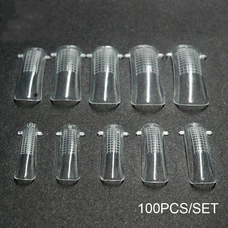 Model 5 KADS 120 шт Быстрая Строительная Форма для ногтей двойная форма накладных ногтей Многоразовые прозрачные маникюрные инструменты для наращивания полигеля нейл-арта - Цвет: Model 5
