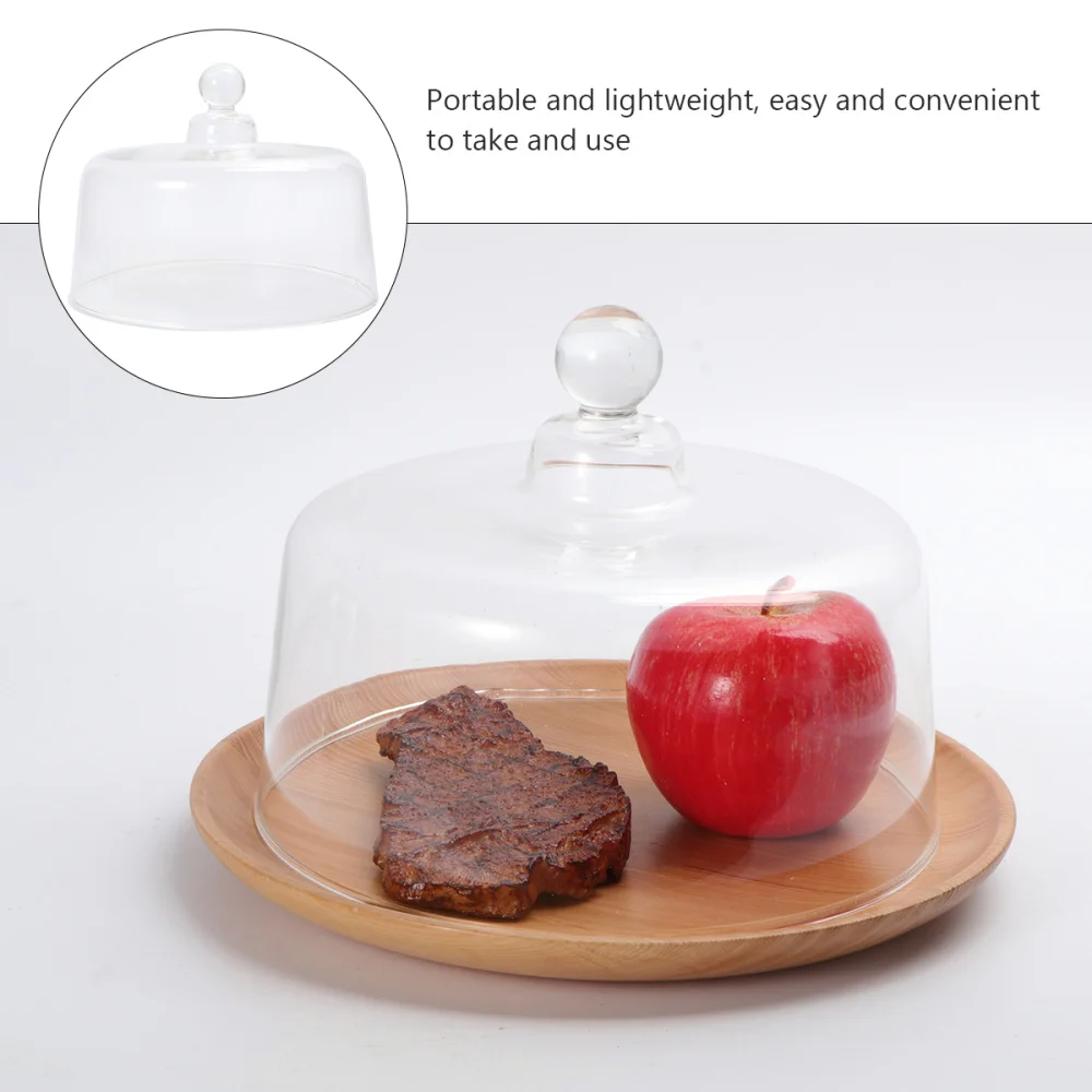 

1Pc Dust Cover Glass Cover Cake Cover Cake Display Cover Transparent Color