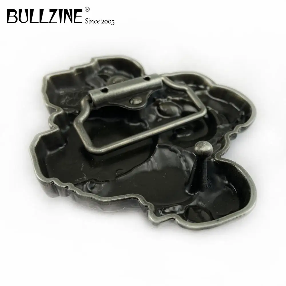 Пряжка для ремня с черепом Bullzine Оловянным покрытием FP-03397 подходит шириной 4 см |