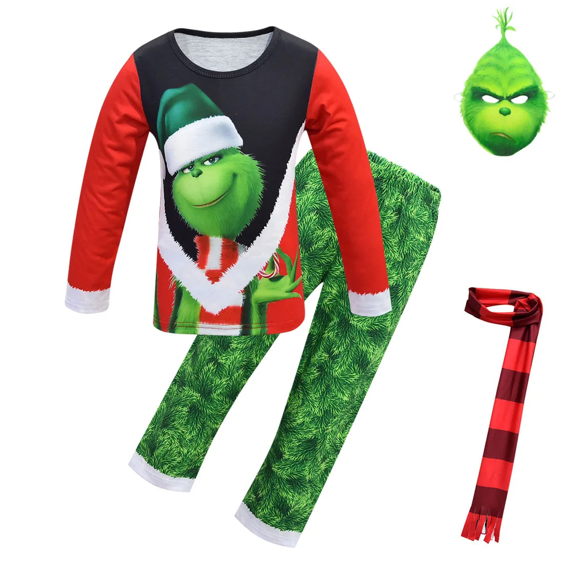 Рождественская Пижама с изображением грибеля для мальчиков косплей новогодняя