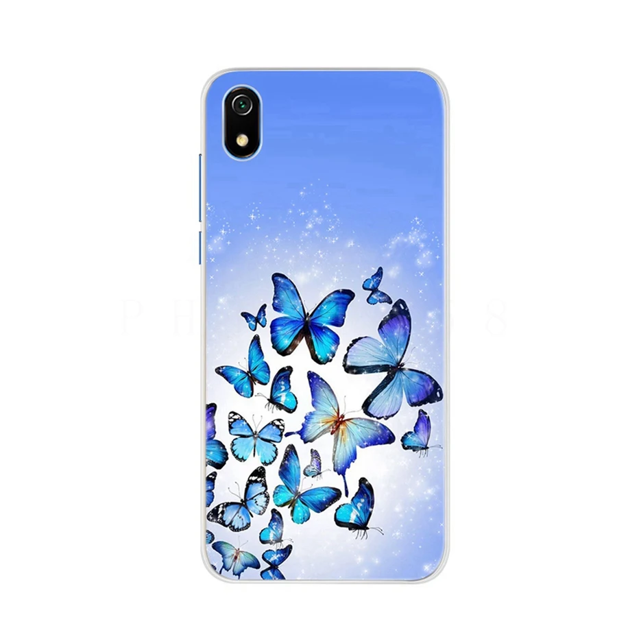 Dành Cho Xiaomi Redmi 7A Ốp Lưng Siilicone Mềm Mại Ốp Lưng TPU Cho Xiaomi Redmi 7A 7 Một Redmi7A Ốp Điện Thoại 5.45 ''Hình Mèo Dễ Thương Bao Ốp Lưng xiaomi leather case