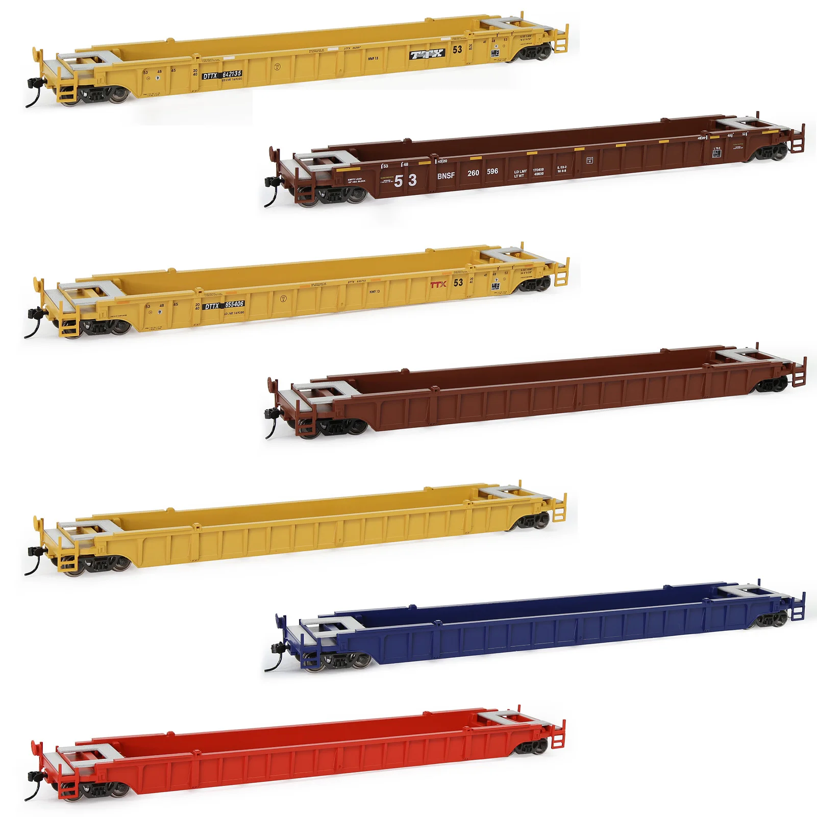 3 шт. плоский автомобиль со шкалой 53 фута | Игрушки и хобби