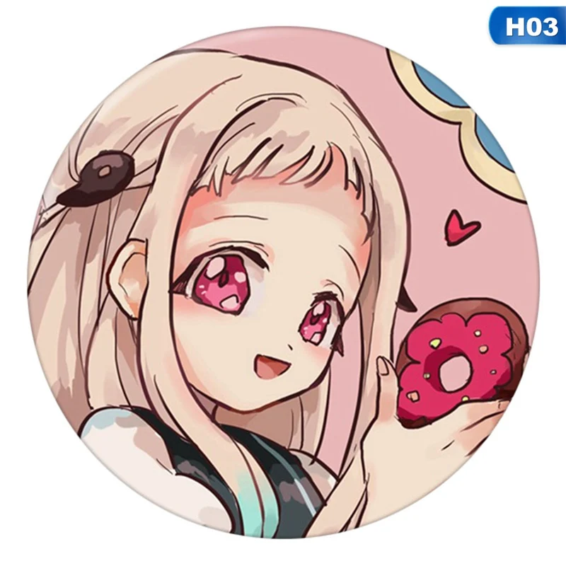 Брошь в форме аниме Ханако-кун 44 мм | Тематическая одежда и униформа