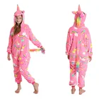 Пижамные комплекты для девочек-подростков с радужным единорогом, кигуруми, детские пижамы, пижамы с животными, пижамы для взрослых и детей, пижама Oneise для девочек
