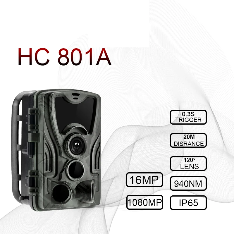 HC801A охотничья тропа камера ночная версия Ip65 16MP дикая природа фото ловушки 0,3 s триггер охотничья камера Chasse Скауты
