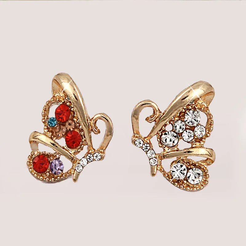 Серьги Бабочки модные милые серьги гвоздики с бабочкой больше аксессуаров для