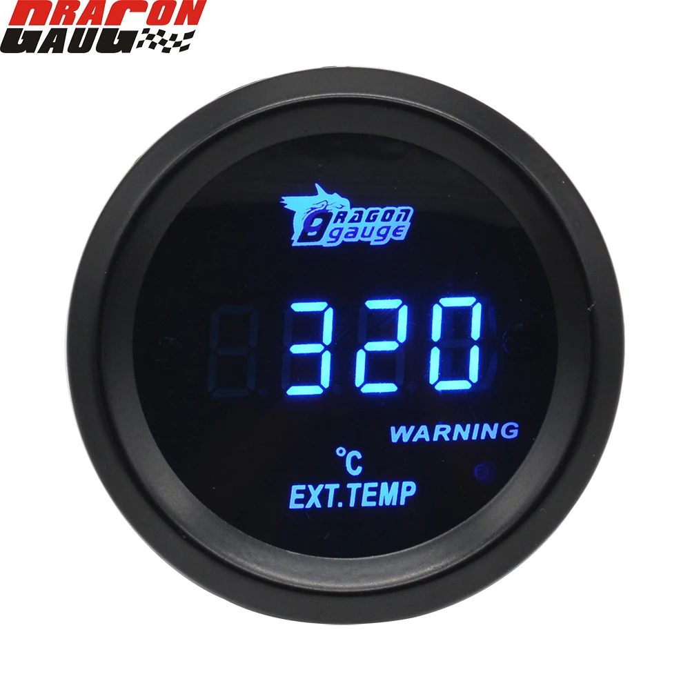 Dragongauge 52 мм авто гоночный автомобиль модификация цифровой выхлопной газ 200 ~ 13000