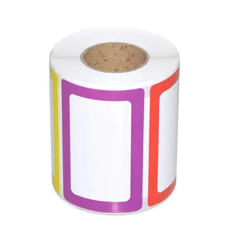 1 рулон 500 шт красочная наклейка имя самоклеящаяся s Почерк бумага для штрих кодов