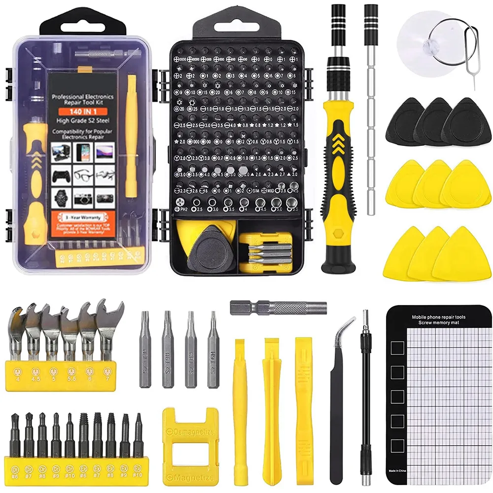 Набор прецизионных отверток 140 шт. с насадками 118 набор инструментов для ремонта