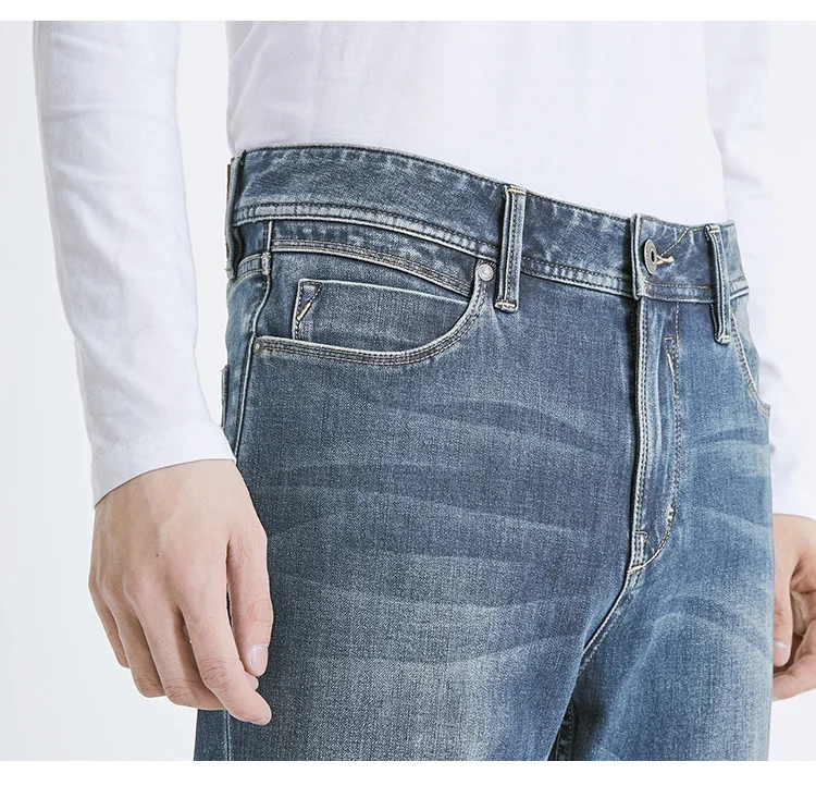 JackJones мужские эластичные мужские джинсы хлопковые джинсовые широкие брюки подходят брюки бренд Мужская одежда 219132584