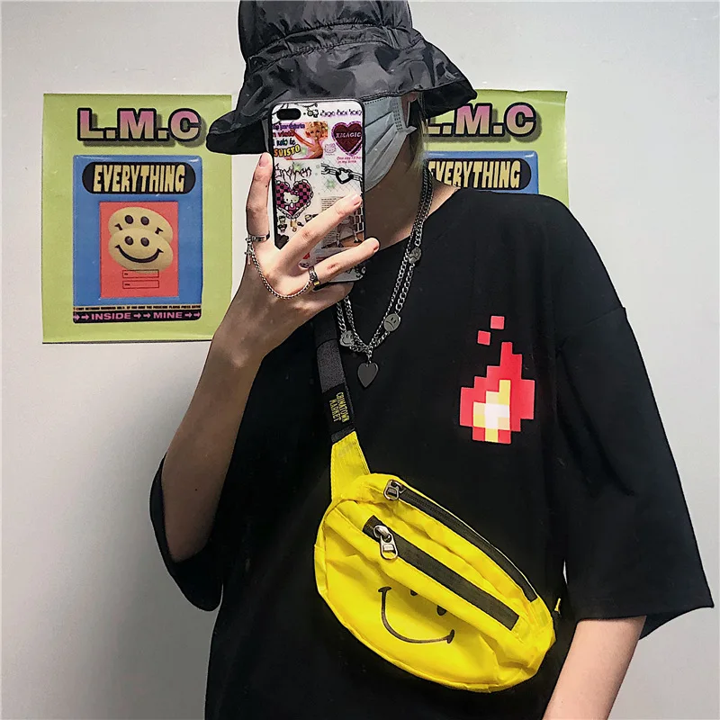 

21ss New Retro Harajuku cartoon letter printing foreign trade fashion short sleeve t-shirt men's and women's Korean top