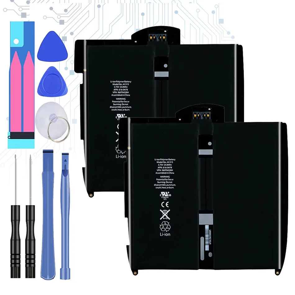 Сменный аккумулятор pad1 5900 мАч для Apple iPad 1 iPad1 A1315 A1219 A1337 616-0448 616-0478 969TA028H