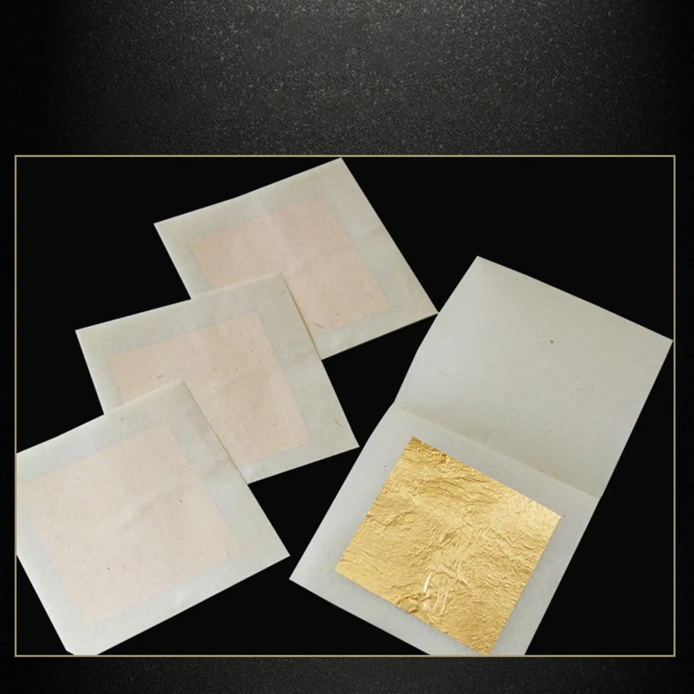 Маска для лица практичная 24 K чистый настоящий листочек из съедобного золота