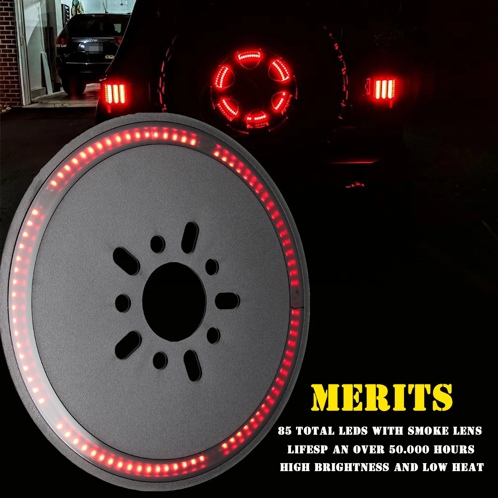 Запасной стоп-сигнал для шин фасветильник колеса третий стоп светильник Wrangler