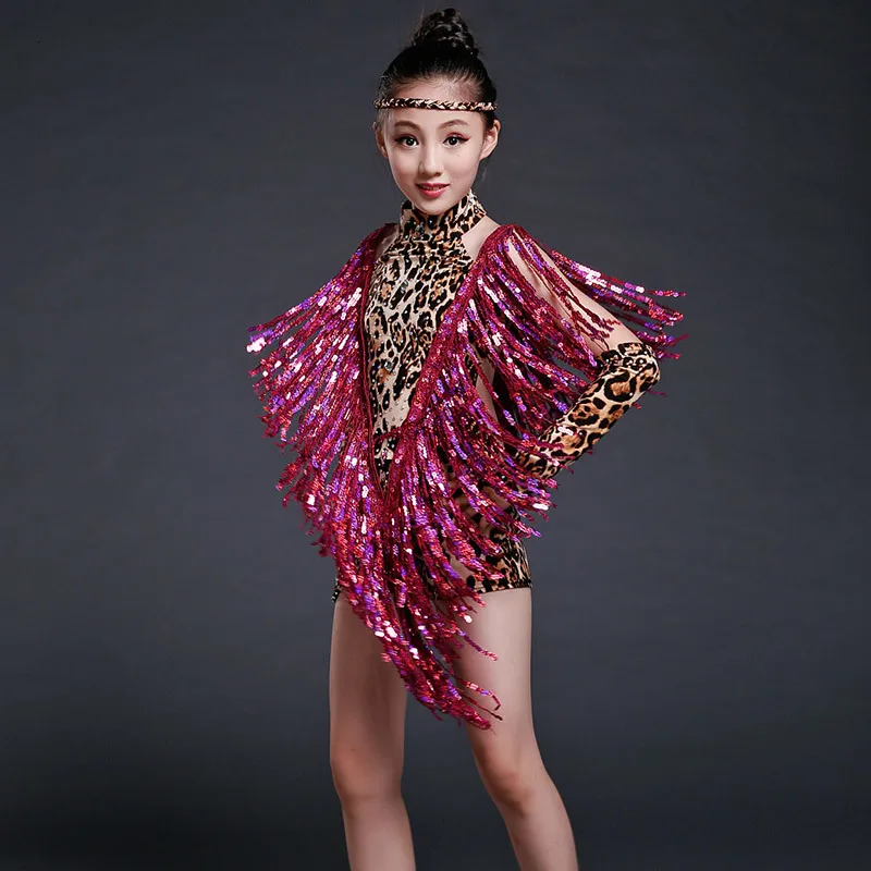 Детские леопардовые костюмы для девочек сексуальное платье детская одежда