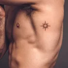 Водостойкая временная татуировка-наклейка, шестиконечная звезда, маленький размер, искусственная татуировка для боди-арта, татуировка на запястье, ногу, рука для мужчин и женщин