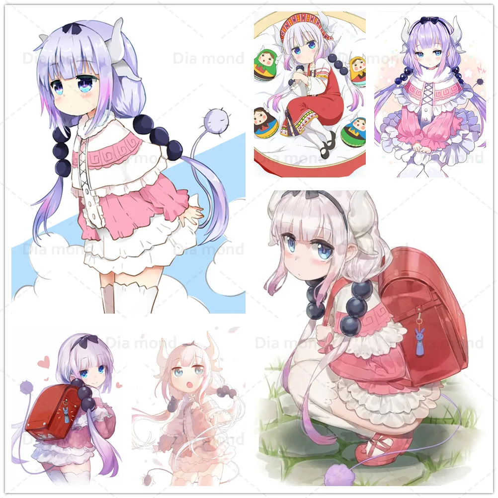 

Miss Kobayashi's Dragon Maid Kanna Anime Diy Diamond Painting Kids Room Decor Mosaic Art Cross Stitch Full Drill Diamond Gifts