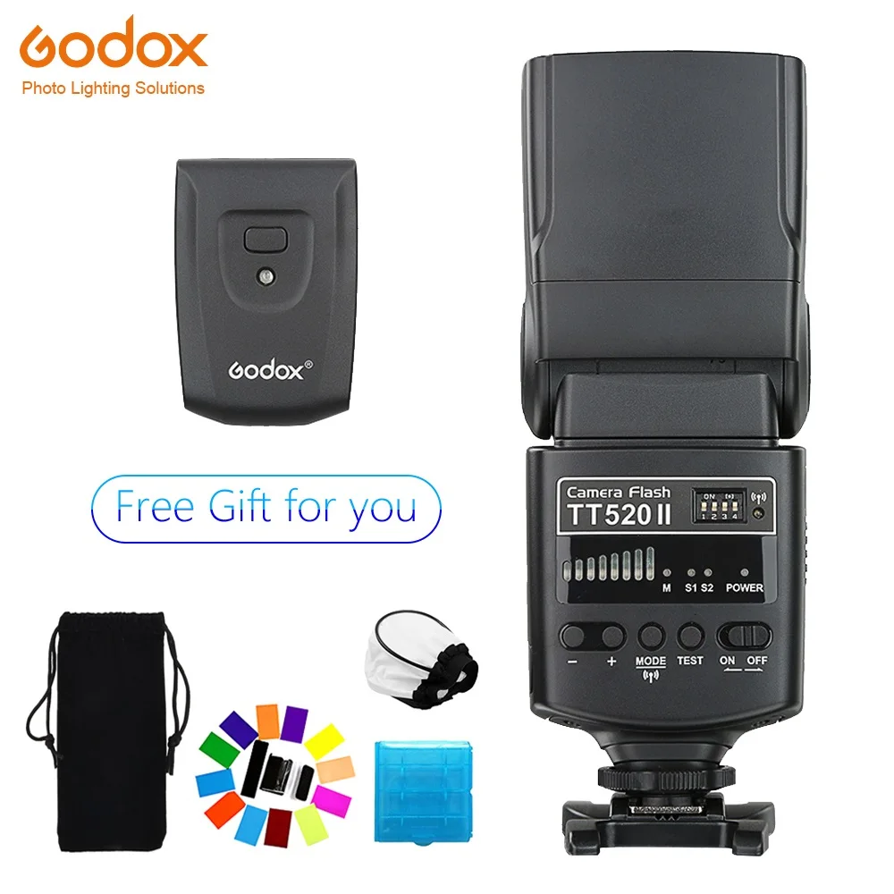 Godox TT520 II Flash TT520II встроенный беспроводной прием Стандартный передатчик RT для Canon