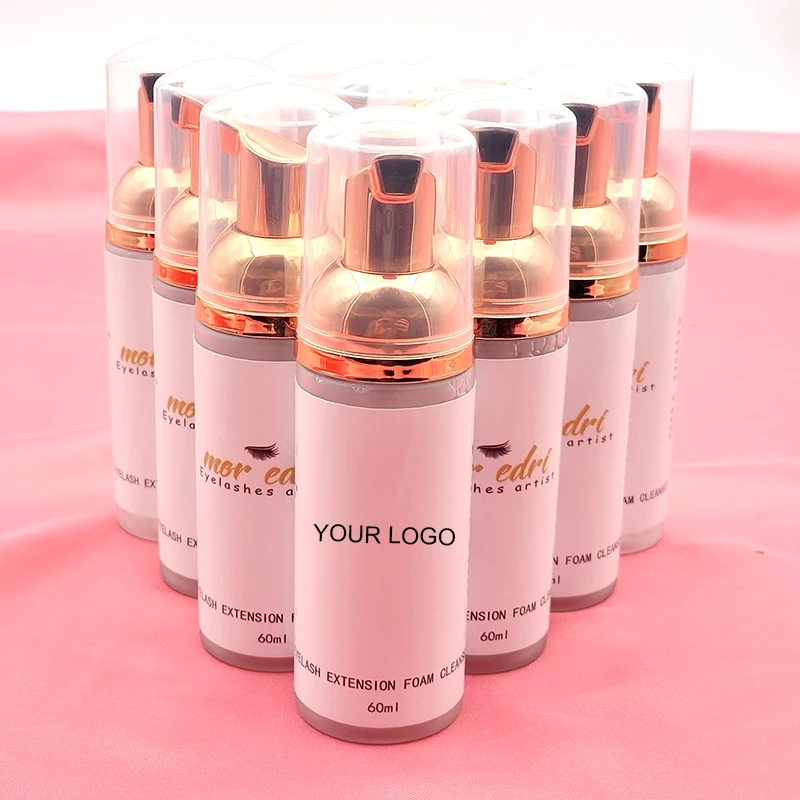 Оптовая продажа с фабрики 60 мл шампунь для ресниц Мягкая очищающая искусственная