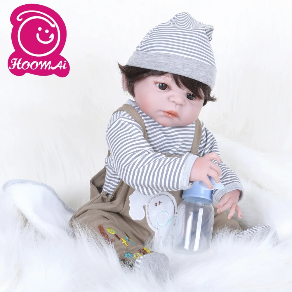 Кукла реборн мягкая виниловая ручной работы 55 см 22 дюйма|Игровые фигурки и